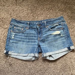 American Eagle Destructed Jean Shorts